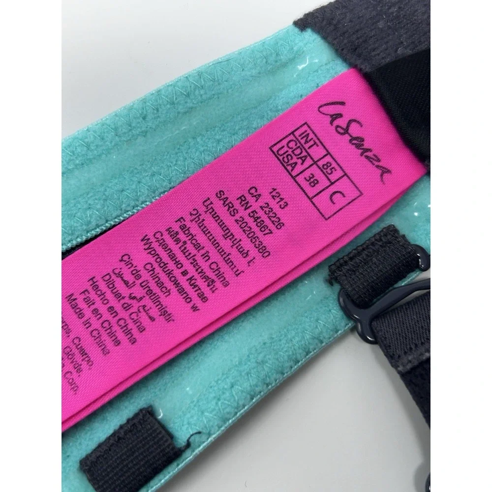 La Senza "The Show Off" Sexy Green Push Up Bra 36B with Removable Straps - Picture 6 of 8